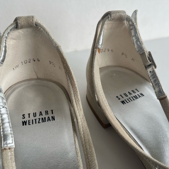 Stuart Weitzman Silver Sandals - Picture 6 of 10